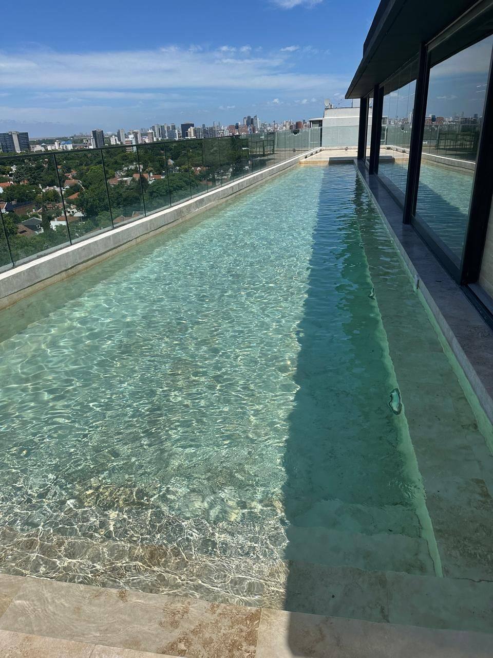 Pileta en la terraza